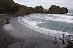 Piha Beach in Piha